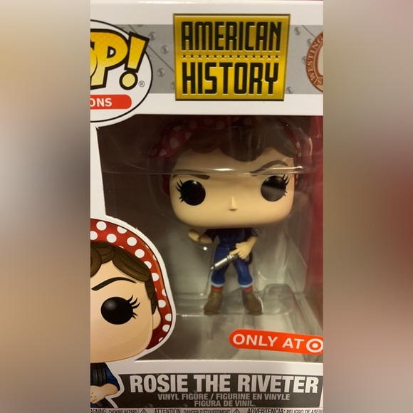 POP ICON AMERICAN HISTORY ROSIE THE RIVETER VINYL FIGURE - Picture 7 of 7